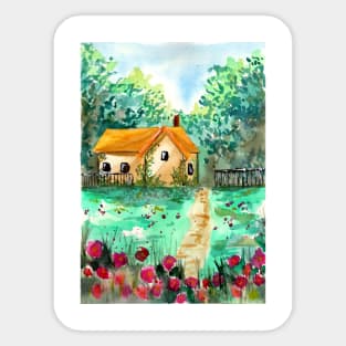 Little Garden House Sticker